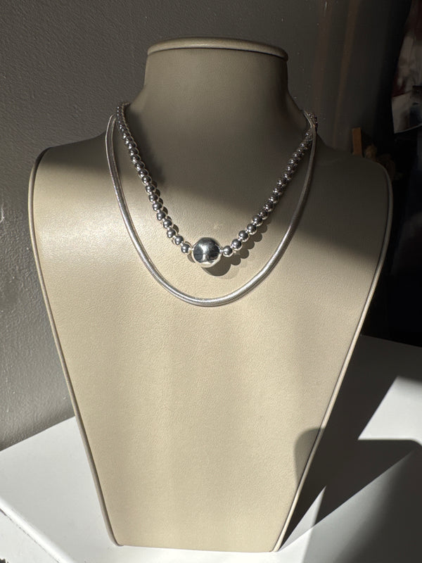 Collier argent