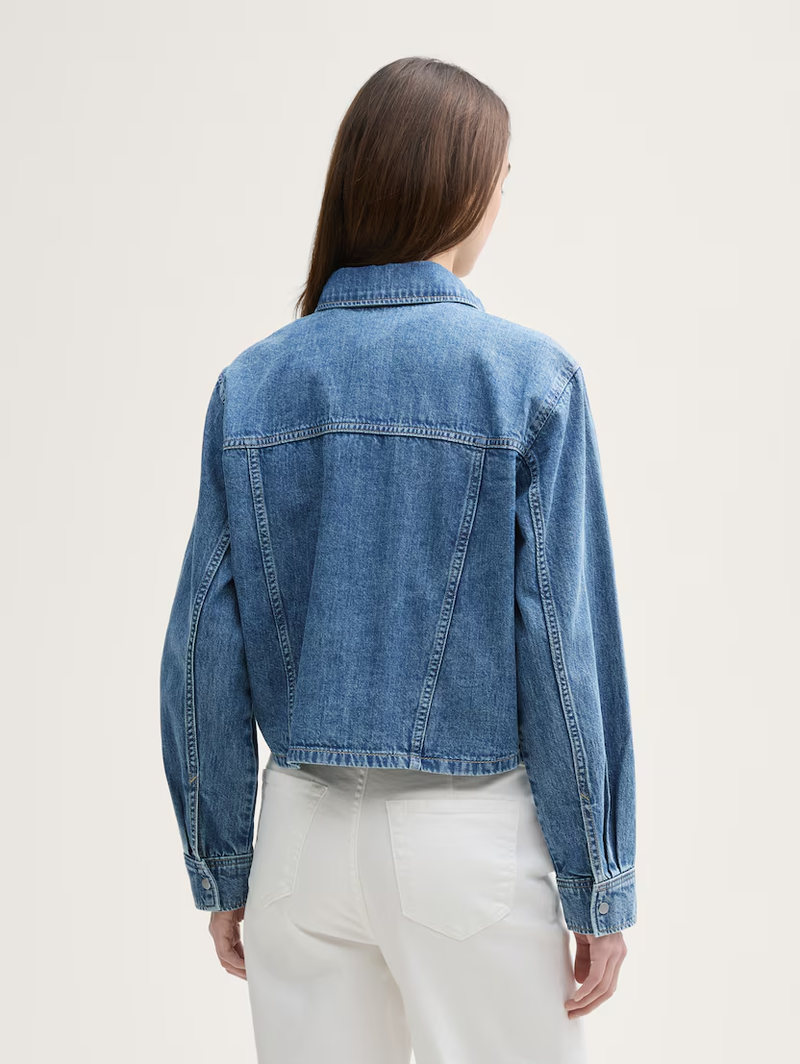 Veste denim courte