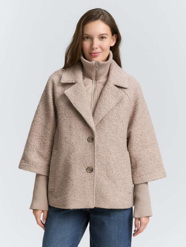 Manteau bouclé