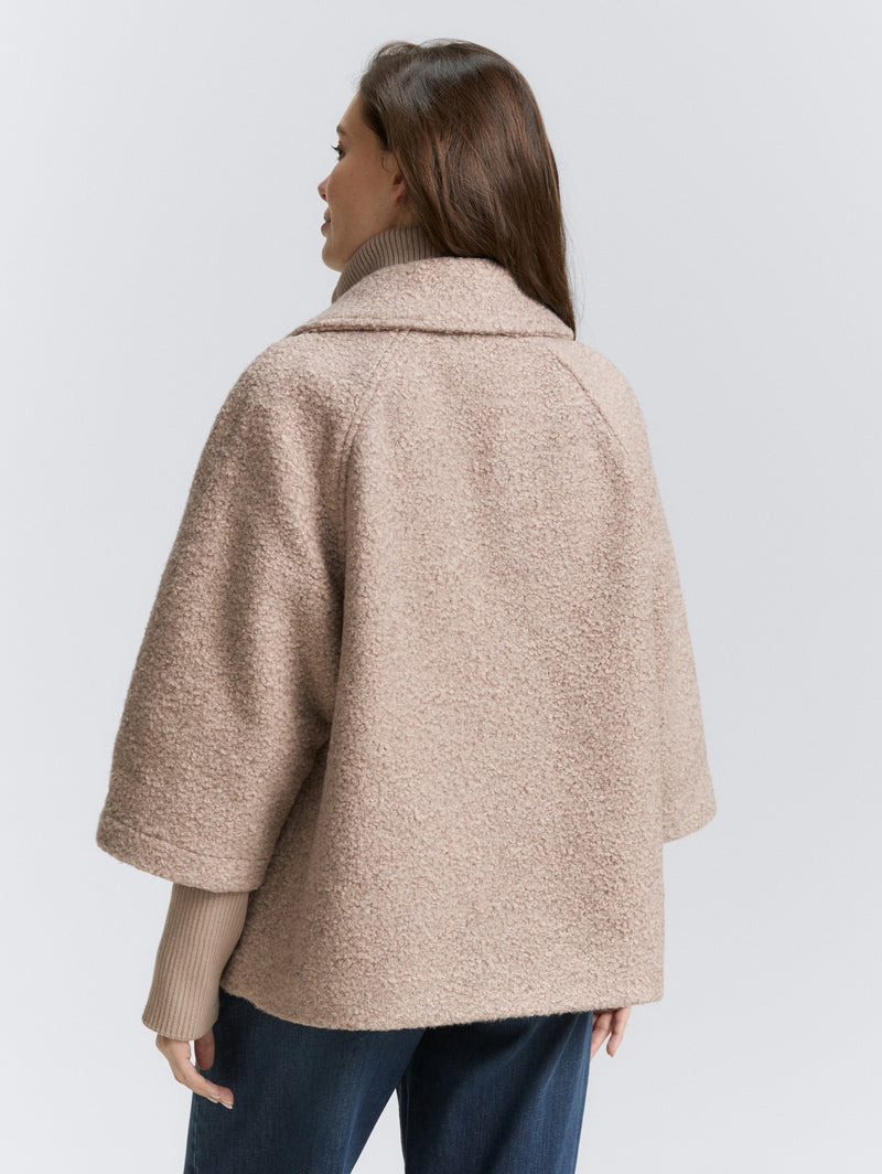 Manteau bouclé