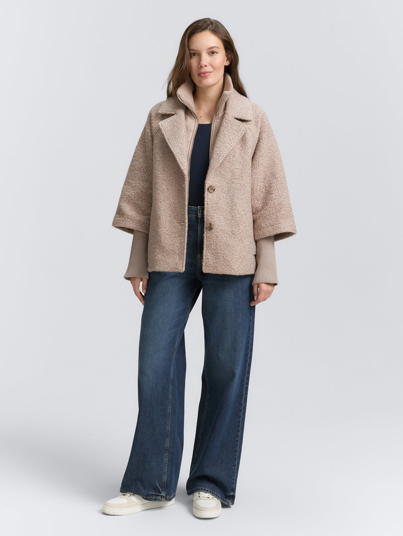 Manteau bouclé