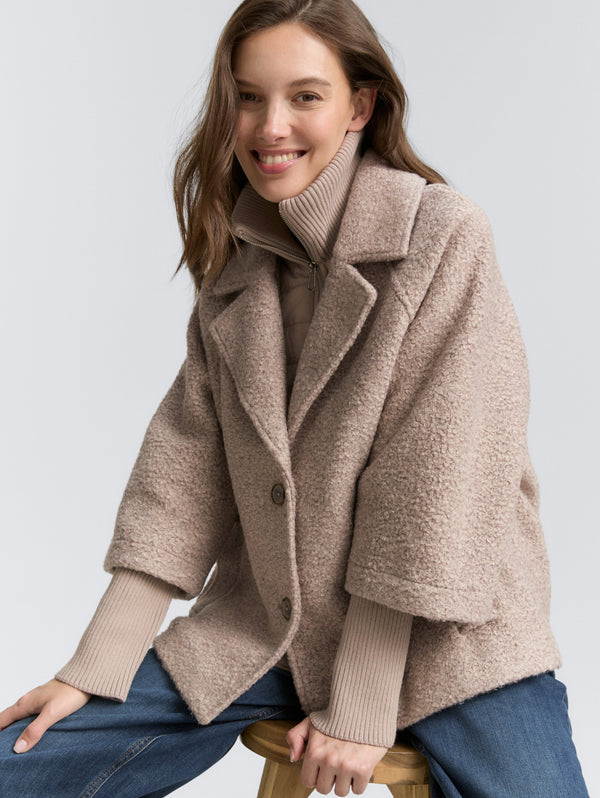 Manteau bouclé