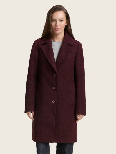 Manteau bouclé