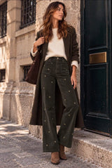 Pantalon velour COEUR