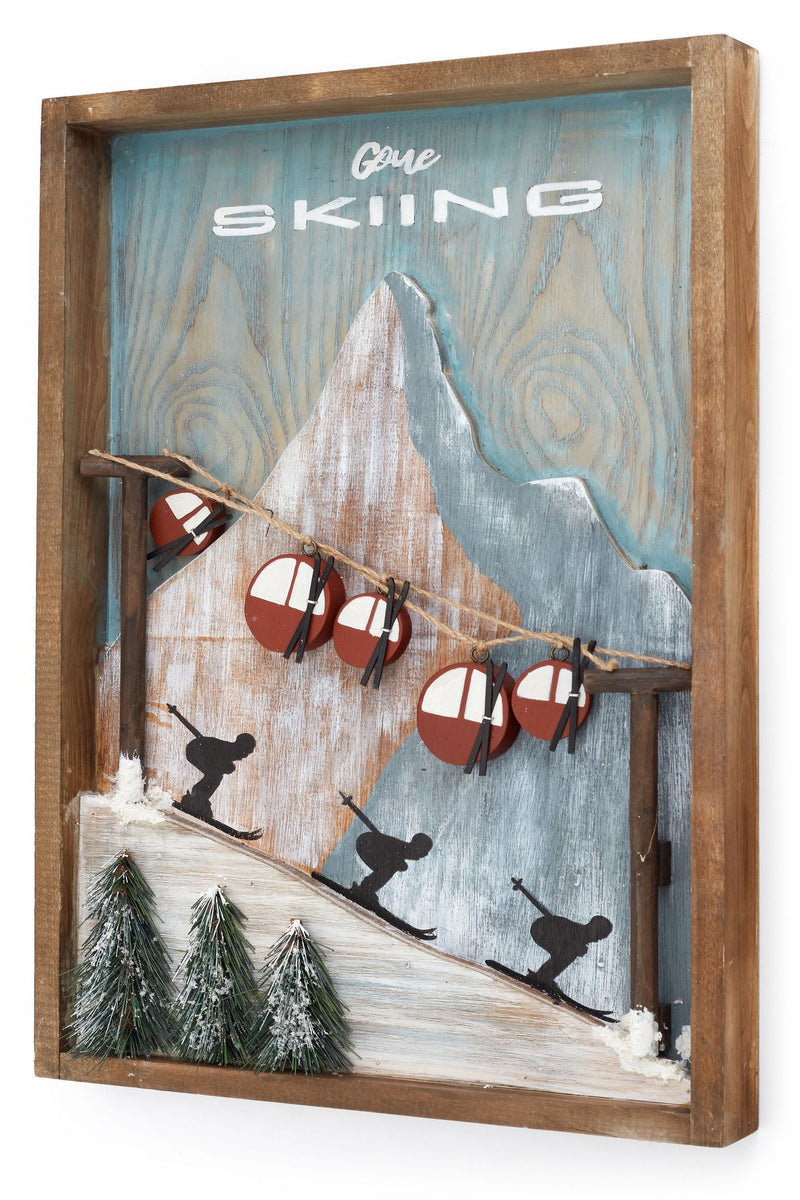 Déco - Tableau "Gone Skiing"