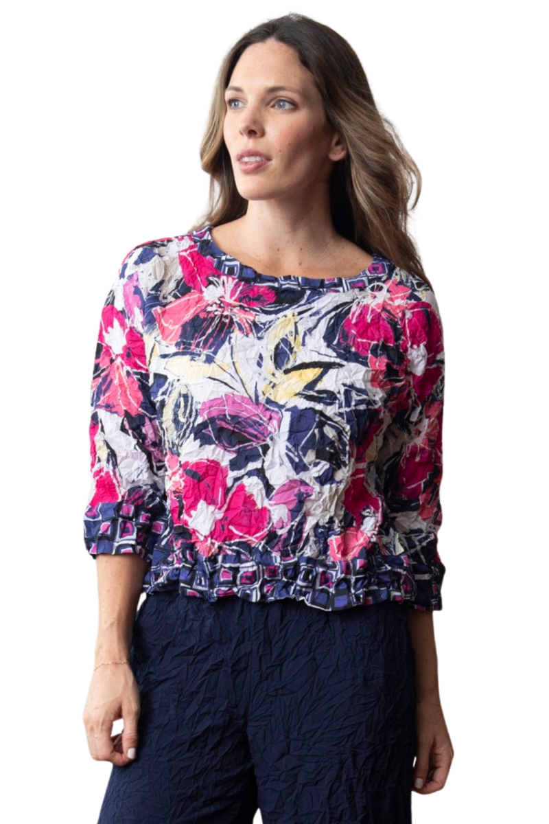 Blouse effet froissé
