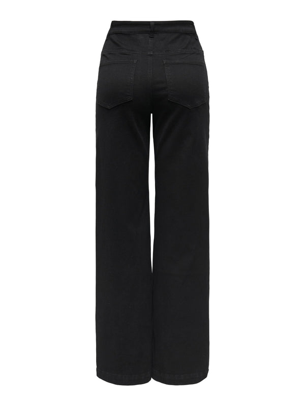 Jeans noir taille haute
