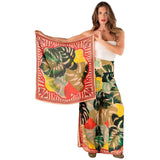 Pantalon feuilles exotiques