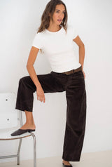 Pantalon velour