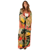 Pantalon feuilles exotiques