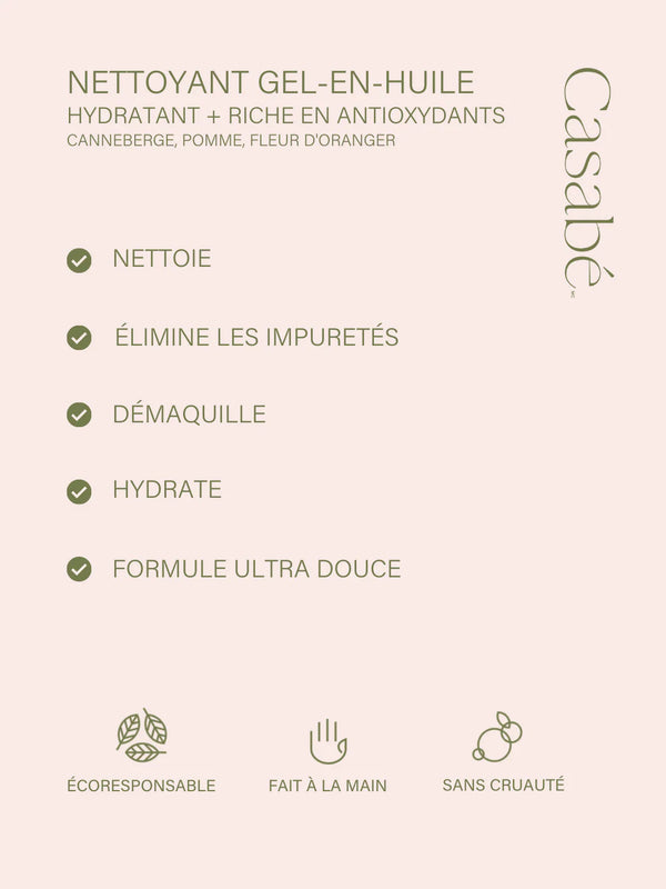 Nettoyant gel-en-huile
