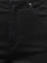 Jeans noir taille haute