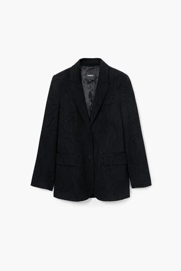 Blazer noir pois