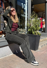 Pantalon velour