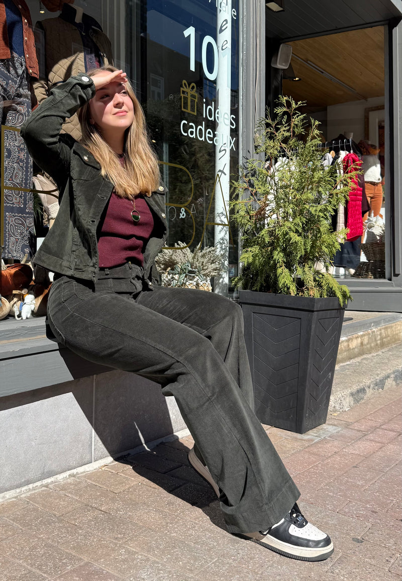 Pantalon velour