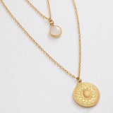 Collier superposé doré