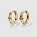 Boucles d'oreilles dorées en acier inoxydable