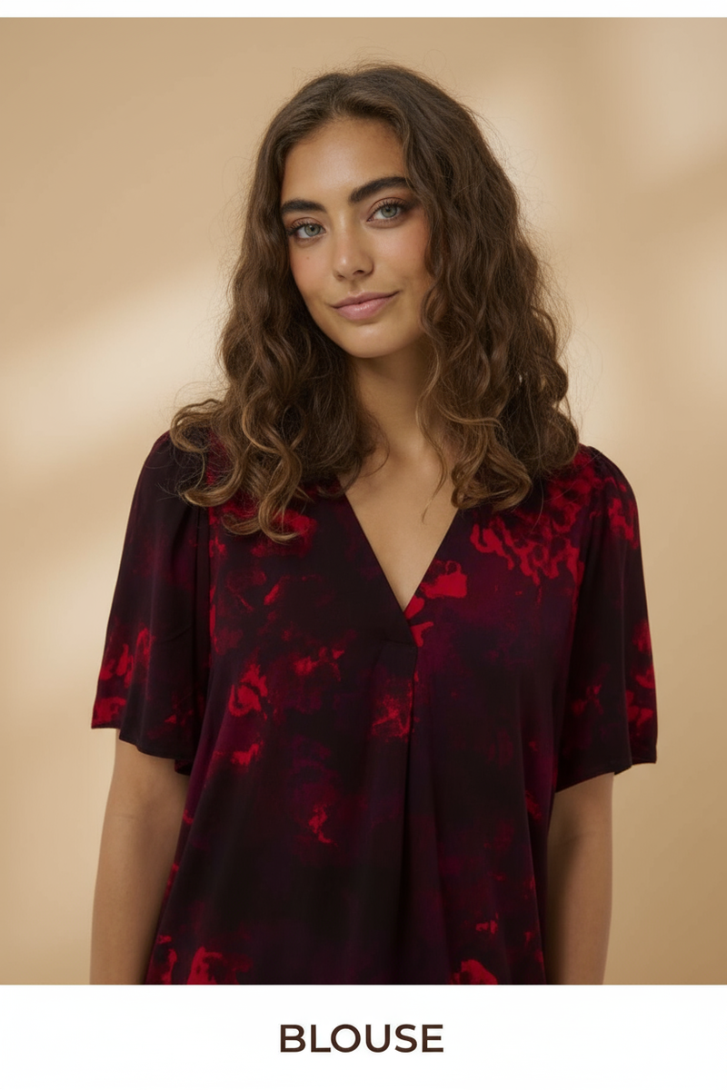 Blouse avec typographie