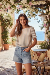 Camisole rayée - look vacances