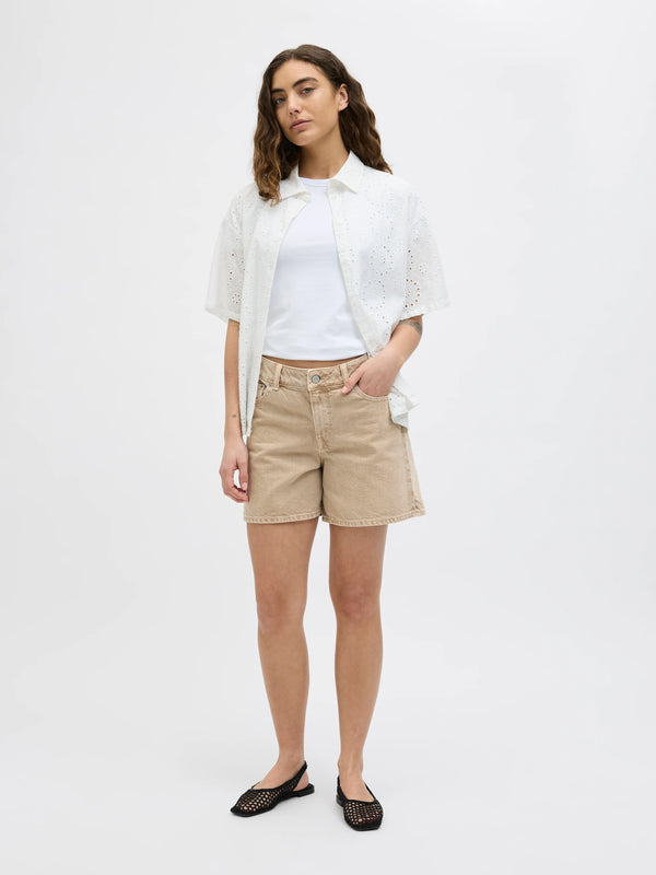 Short taupe