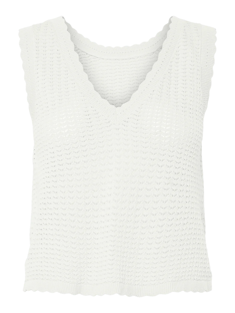 Camisole crochet col V