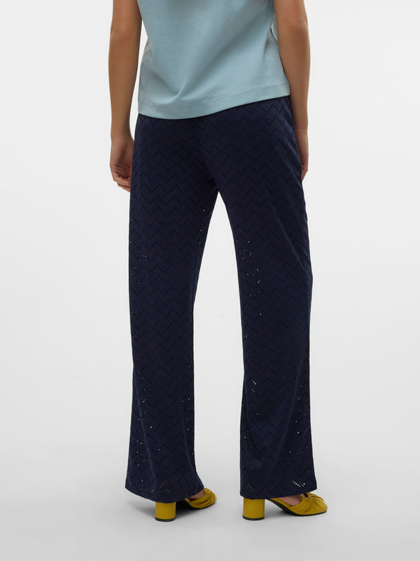 Pantalons navy ajourés