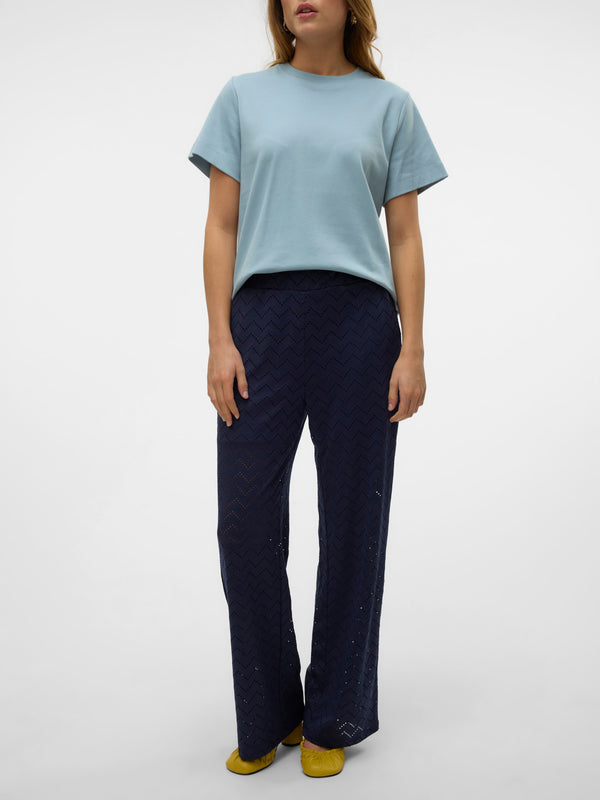 Pantalons navy ajourés