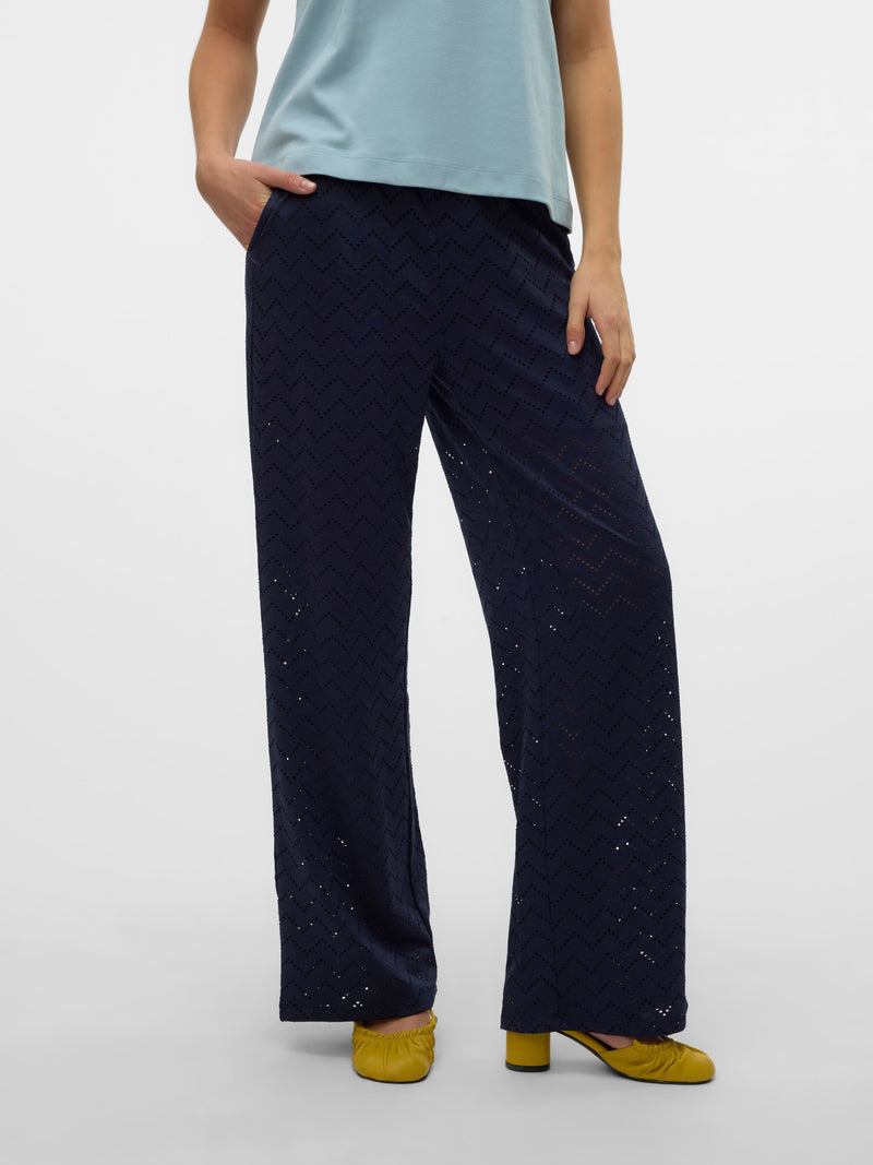 Pantalons navy ajourés